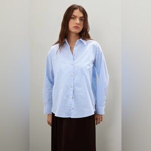 DONNI. Stripe Pop Shirt, Size XS